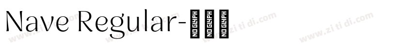 Nave Regular字体转换